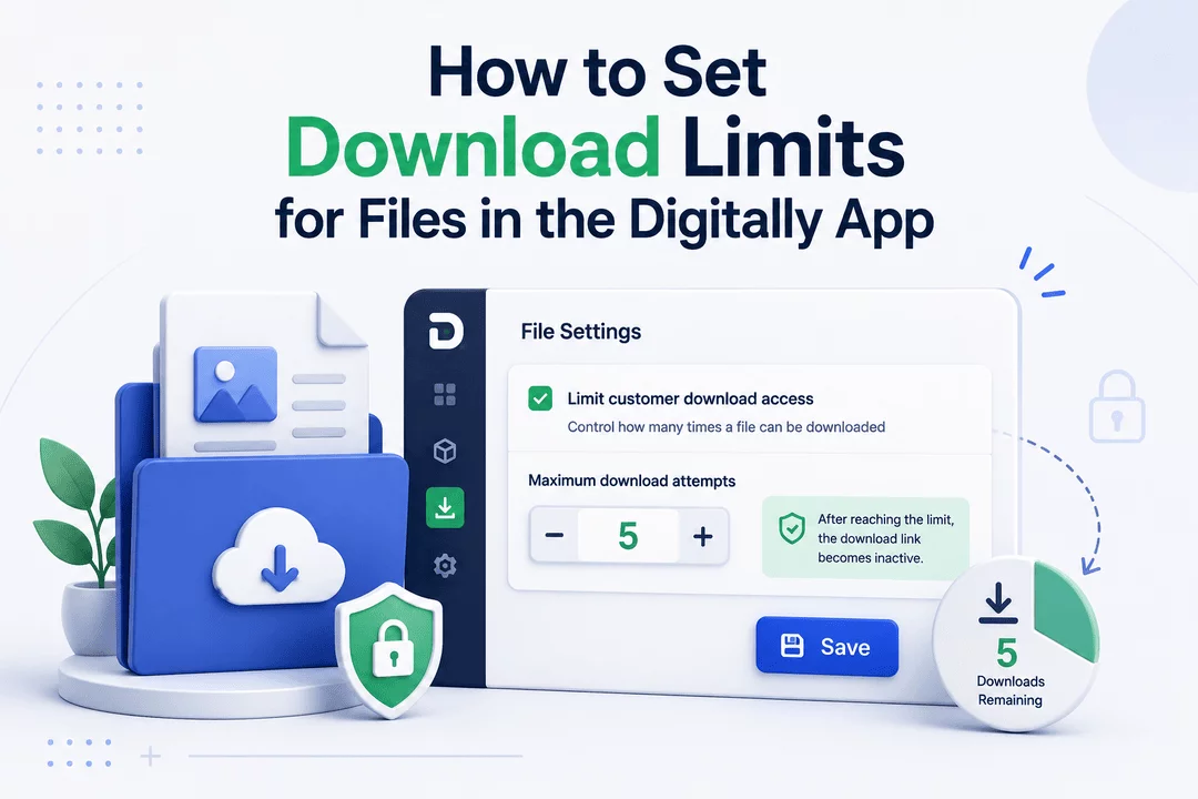 How to Set Download Limits for Files in the Digitally App