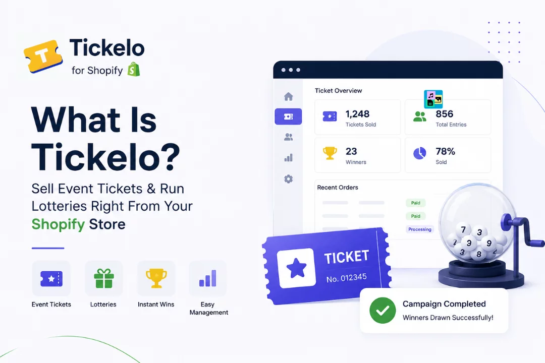 What Is Tickelo? Sell Event Tickets & Run Lotteries Right From Your Shopify Store